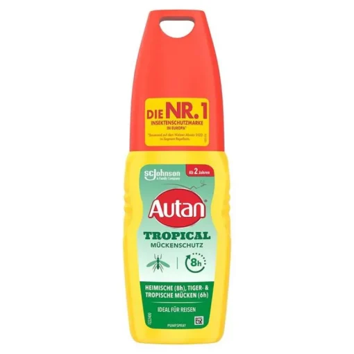 Autan Mückenspray|Mückenschutz-Tropical Pumpspray, 100 ml