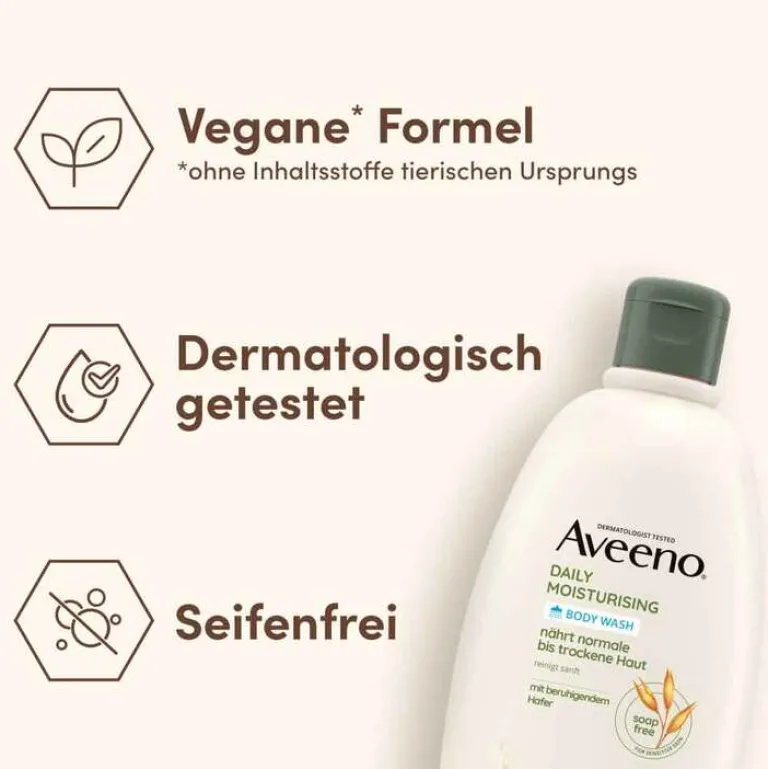 Aveeno Duschen & Waschen-Daily Moisturising seifenfreies Duschgel, 500 ml