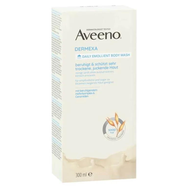 Aveeno Dermexa Emollientien Duschcreme, 300 ml- Duschen & Waschen