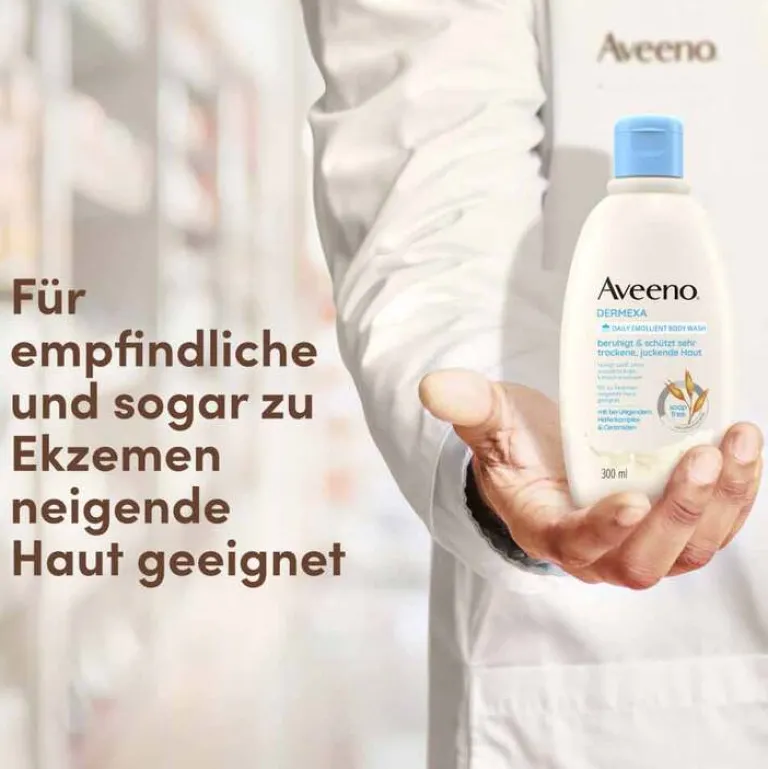 Aveeno Dermexa Emollientien Duschcreme, 300 ml- Duschen & Waschen