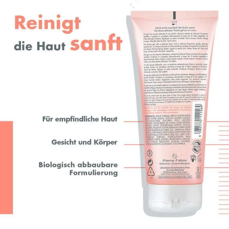 Avene Body mildes Duschgel, 200 ml- Duschen & Waschen