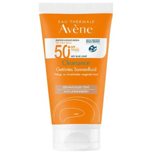 Avene Cleanance Sonnenfluid SPF 50 + getönt, 50 ml- Lsf 50+|Gesicht