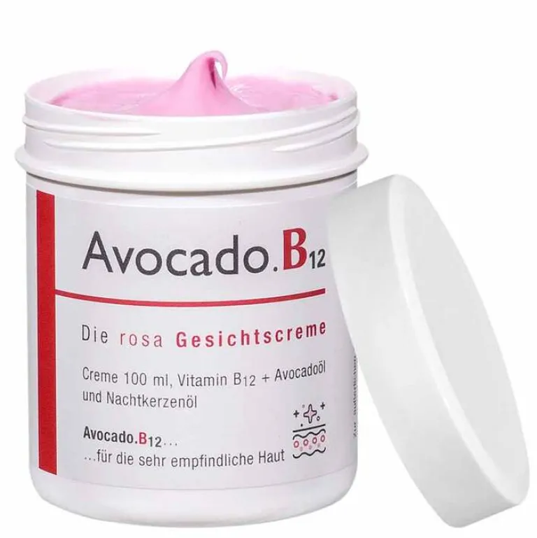 Avocado B12 Gesichtscreme, 100 ml- Trockene Haut|Empfindliche Haut
