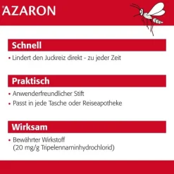 Azaron Allergie Medikamente|Mittel Bei Mückenstichen-Stick, 2x5.75 g