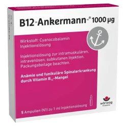 B12 ® 1000 µg Vitamin B12 Injekt, 5X1 ml^Ankermann New