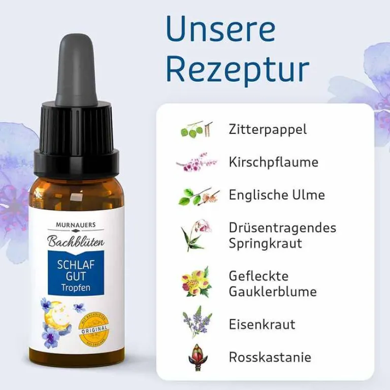 Murnauers Bachblütentropfen-Bachblüten Tropfen Schlaf Gut, 20 ml