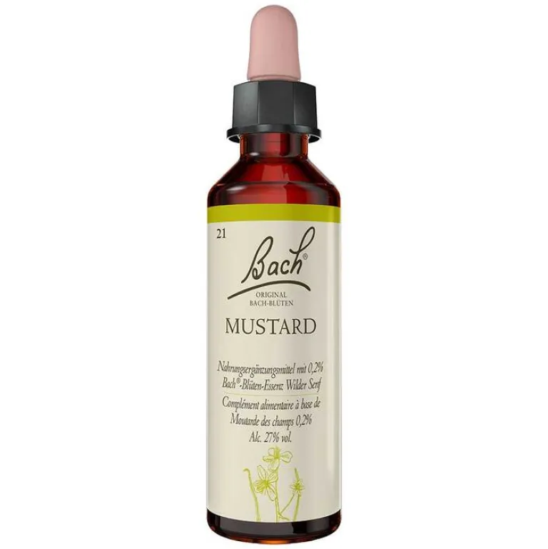 Original Bachblüten Bachblüten Nr. 21 Mustard Tropfen, 20 ml- Bachblütentropfen