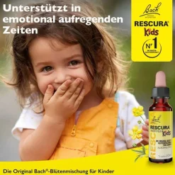 Rescura Bachblüten Original Kids Tropfen alkoholfrei, 10 ml-Kinder Bachblüten Für Kinder