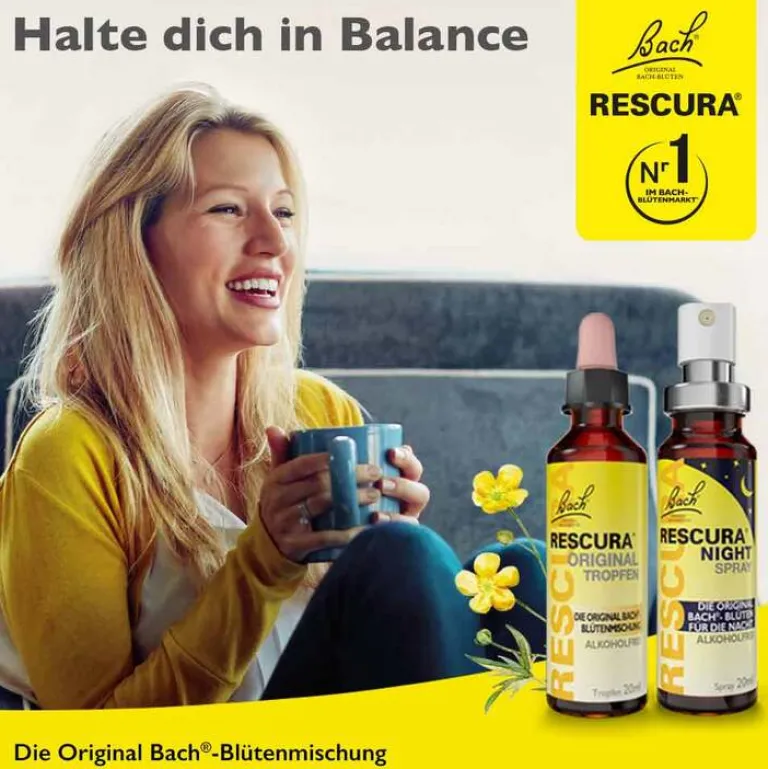 Bachblüten Original Tropfen mit Alkohol, 10 ml^Rescura Discount