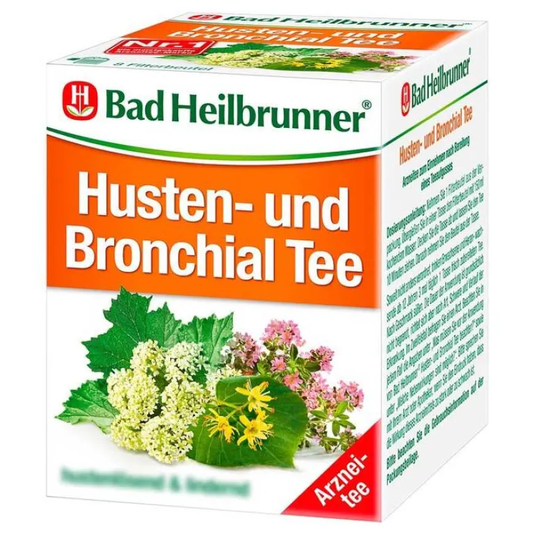 Tee Husten und Bronchial N Beutel, 8X2.0 g^Bad Heilbrunner