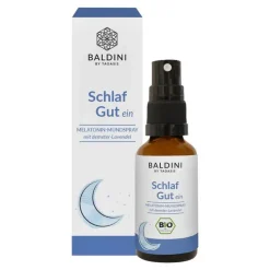 Baldini Melatonin Schlaf gut ein Mundspray Bio, 30 ml- Melatonin Spray