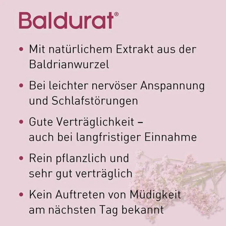 Baldurat Baldrian|Beruhigungsmittel-® Filmtabletten, 20 St