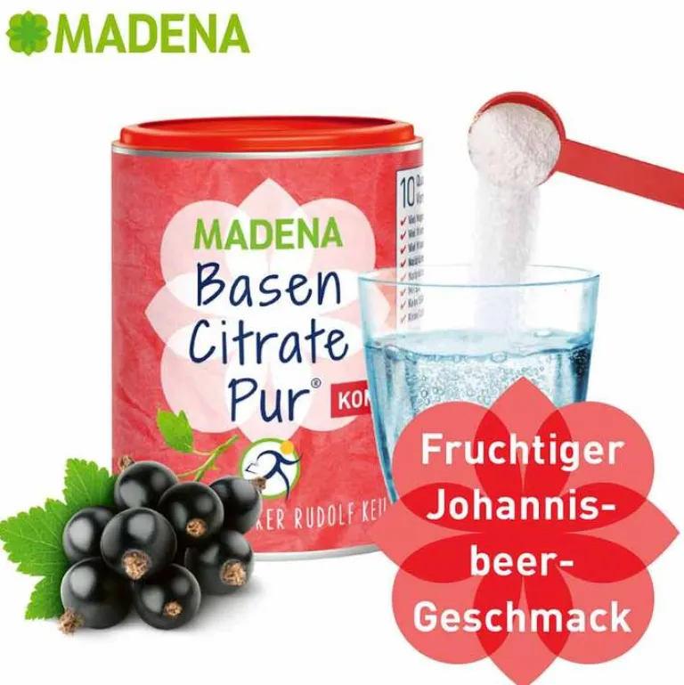 Madena Basen Citrate Pur Komplex Pulver, 240 g- Basenmischung
