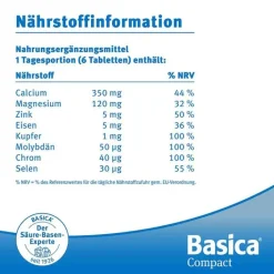 Basica compact Tabletten, 120 St- Säure-Basenhaushalt