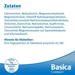 Basica compact Tabletten, 120 St- Säure-Basenhaushalt