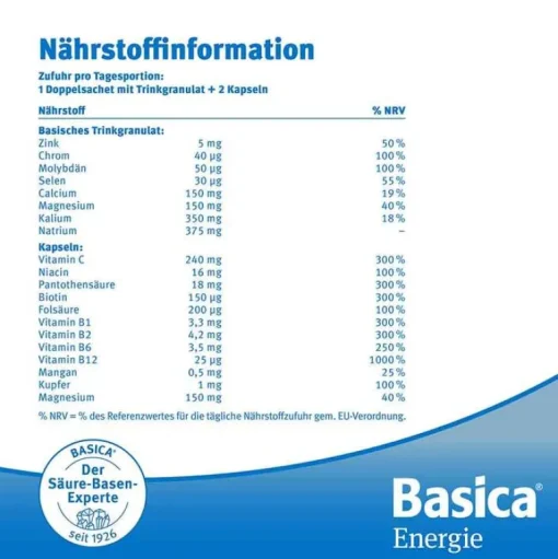 Energie Trinkgranulat + Kapseln, 30 St^Basica Online