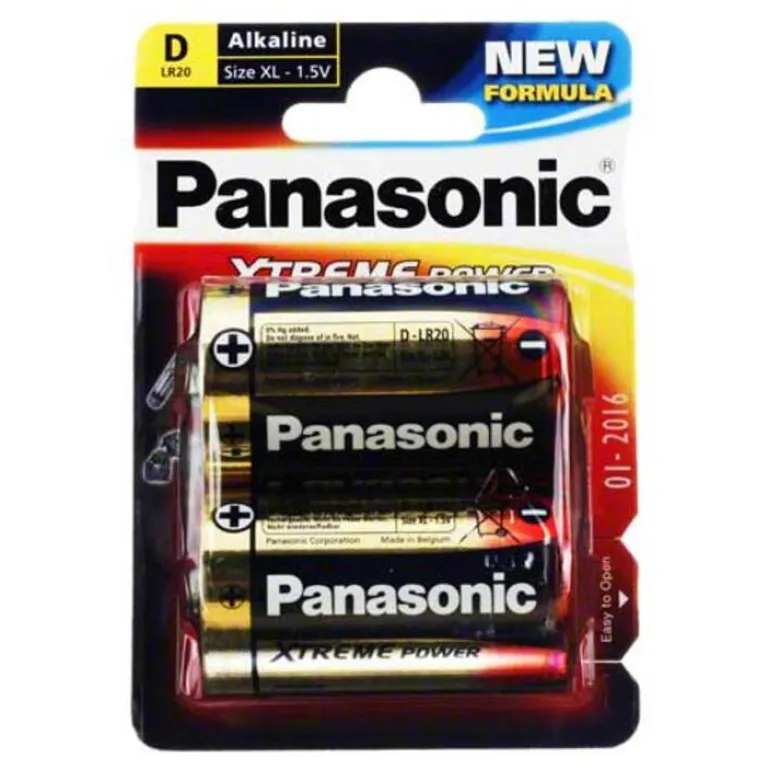 Panasonic Batterien-Batterien Alkali Mono LR20, 2 St