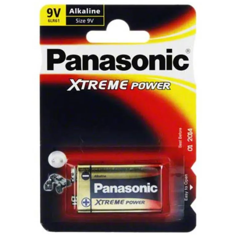 Panasonic Batterien-Batterien E Block 6 LR 61 9V Alkali, 1 St