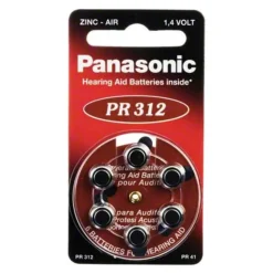 Batterien für Hörgeräte PR 312, 6 St^Panasonic Best