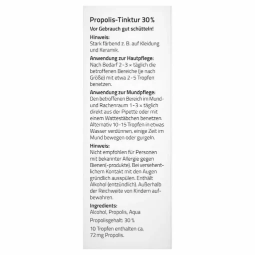 Beecraft Propolis Tinktur 30%, 30 ml- Mundspülung