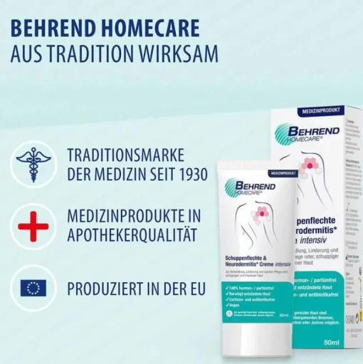 Behrend Psoriasis-Schuppenflechte & Neurodermitis Creme Intensiv , 50 ml