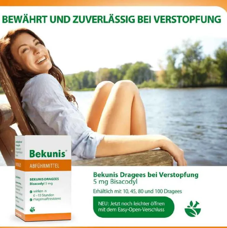 Bekunis Dragees Bisacodyl 5 mg, 45 St- Abführmittel