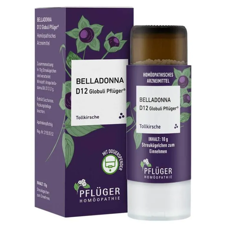 Pflüger B-Belladonna D12 Globuli Dosierspender, 10 g