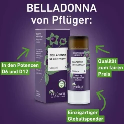 Pflüger B-Belladonna D12 Globuli Dosierspender, 10 g