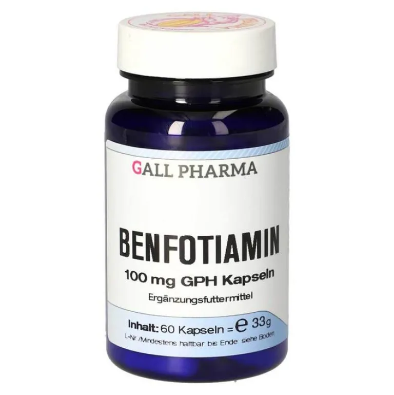 Vitamine-Mineralstoffe-Benfotiamin 100 mg GPH Kapseln vet. (für Tiere), 60 St