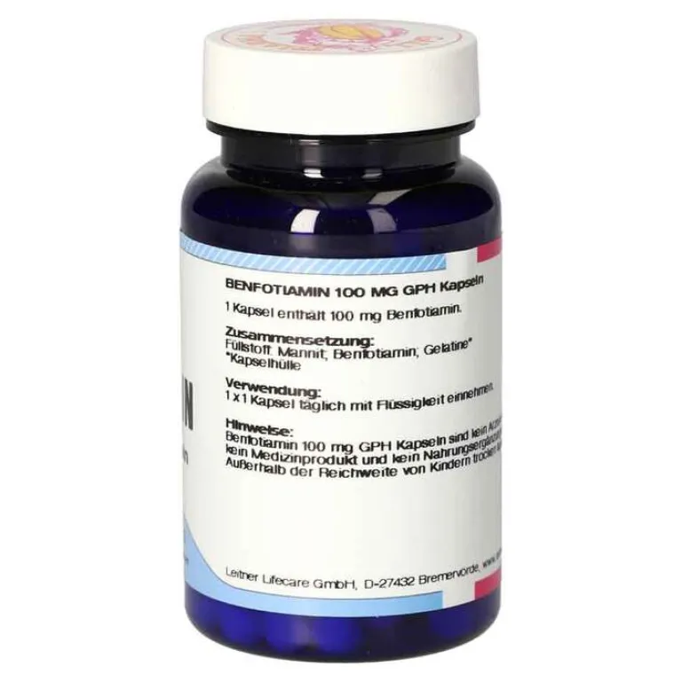 Benfotiamin 100 mg GPH Kapseln vet. (für Tiere), 30 St- Vitamine-Mineralstoffe