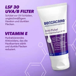 Benzacare Anti-Pickel Feuchtigkeitspflege SPF 30, 50 ml- Unreine Haut