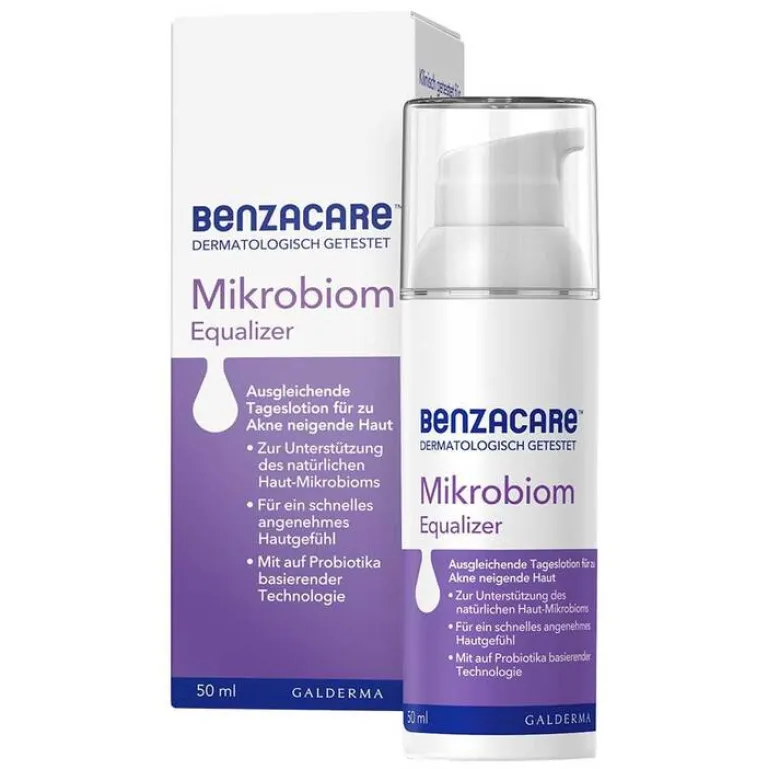 Benzacare Mikrobiom Equalizer Lotion für zu Akne neigende Haut, 50 ml- Unreine Haut
