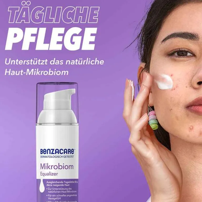 Benzacare Mikrobiom Equalizer Lotion für zu Akne neigende Haut, 50 ml- Unreine Haut