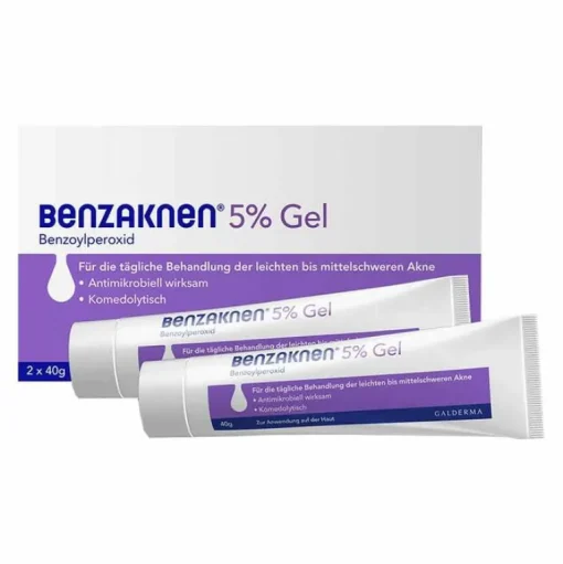 ® 5% Gel bei leichter bis mittelschwerer Akne, 2X40 g^Benzaknen