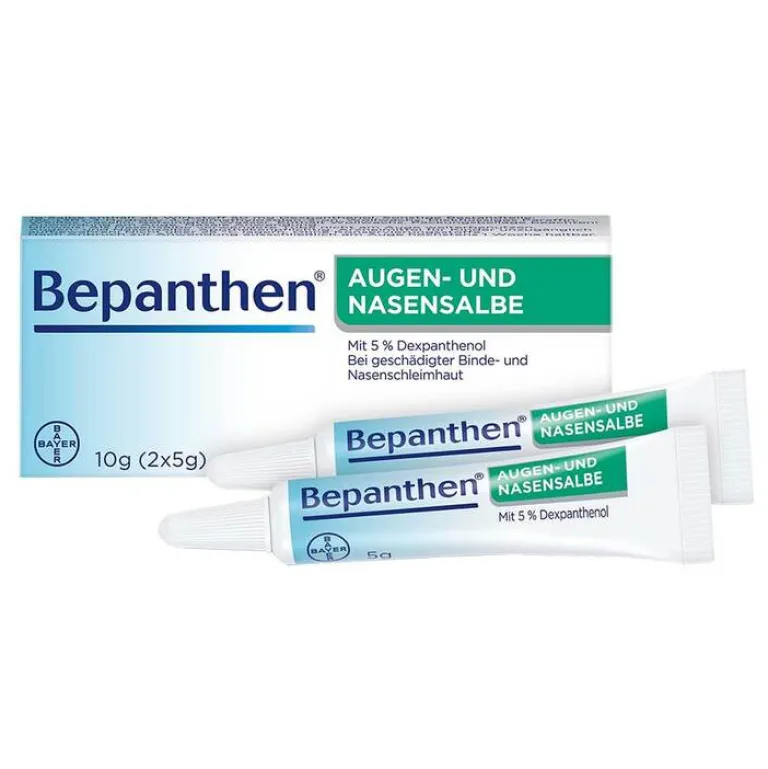 Bepanthen Augen- und Nasensalbe zur Förderung der Wundheilung, 10 g- Nasensalbe|Augensalbe