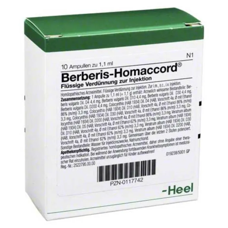 Homaccord Berberis Ampullen, 10 St- Heel