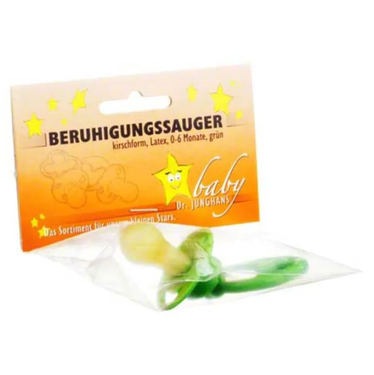 Beruhigungssauger Kirschform Latex 0 - 6 M.grün, 1 St^Dr. Junghans Clearance