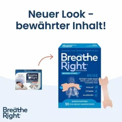Besser Atmen Nasenpflaster-Breathe Right® Nasenpflaster normal beige, 30 St