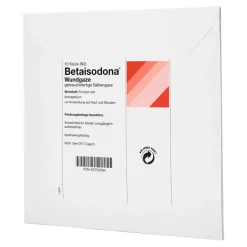 Betaisodona Wundgaze 10x10 cm, 10 St- Wund- & Heilsalbe