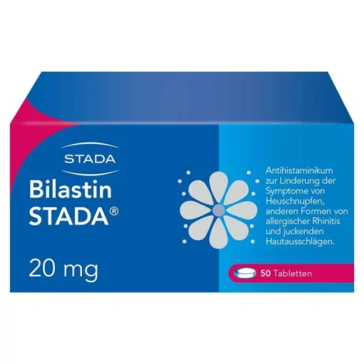 Stada Allergie Tabletten|Allergie Medikamente-Bilastin 20 mg Tabletten, 50 St