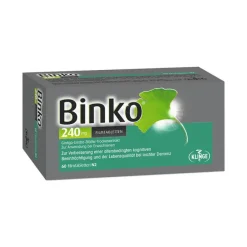 Binko 240 mg Filmtabletten, 60 St- Ginkgo|Durchblutungs Tabletten