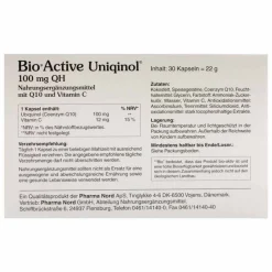 Bio Active Uniqinol 100 mg QH Kapseln, 30 St^ Clearance