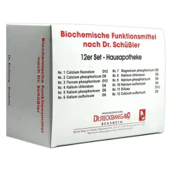 Dr. Reckeweg Biochemie 12er Set Hausapotheke, 12X200 St- Sets|Homöopathische Hausapotheken