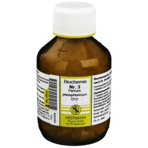 Nestmann Biochemie Nr. 3 Ferrum phosphoricum D12, 400 St- Salze 1-12|D 12