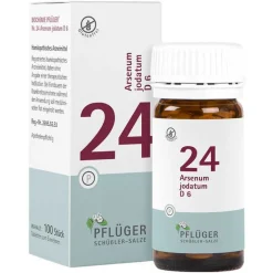 Pflüger Biochemie 24 Arsenum jodatum D 6 Tabletten, 100 St- Salze 13-24|Salze 1-12