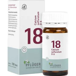Pflüger Salze 13-24|D 6-Biochemie 18 Calcium sulfuratum D 6 Tabletten, 100 St
