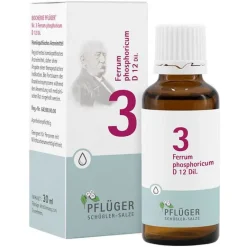 Biochemie 3 Ferrum phosphoricum D 12 Tropfen, 30 ml^Pflüger New