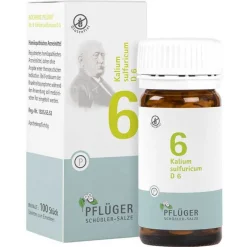 Pflüger Biochemie 6 Kalium sulfuricum D 6 Tabletten, 100 St- Salze 1-12|D 6