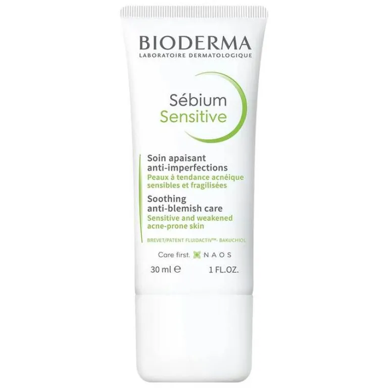 Bioderma Sebium sensitive Creme für unreine, ölige, zu Akne neigende Haut, 30 ml- Unreine Haut