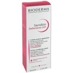 Bioderma Sensibio Defensive rich Tube, 40 ml- Nachtpflege|Empfindliche Haut